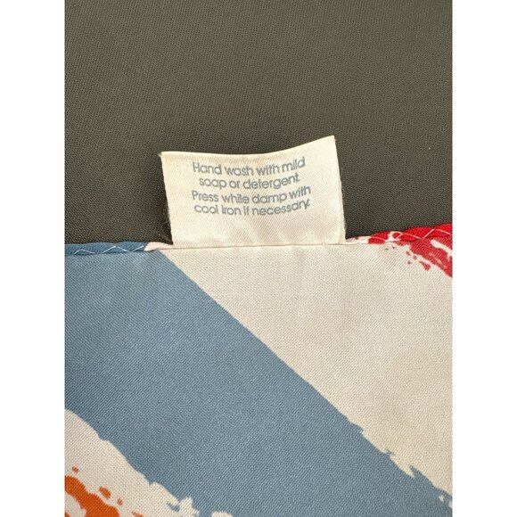 Vintage Avon Abstract Print Scarf 100% Polyester Made In Japan 53.25" Long Headw - Picture 4 of 4